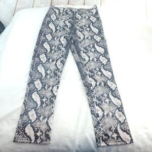 Urban Outfitters Gray Reptile Print Slick Finish Size 6 Pants